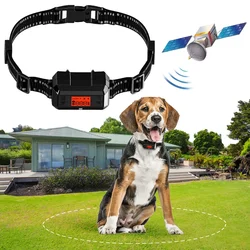 Electric Wireless GPS Dog Fence, Safe Dog Containment System GPS Boundary, Radius up to 999 Yards, Waterproof Training Collar