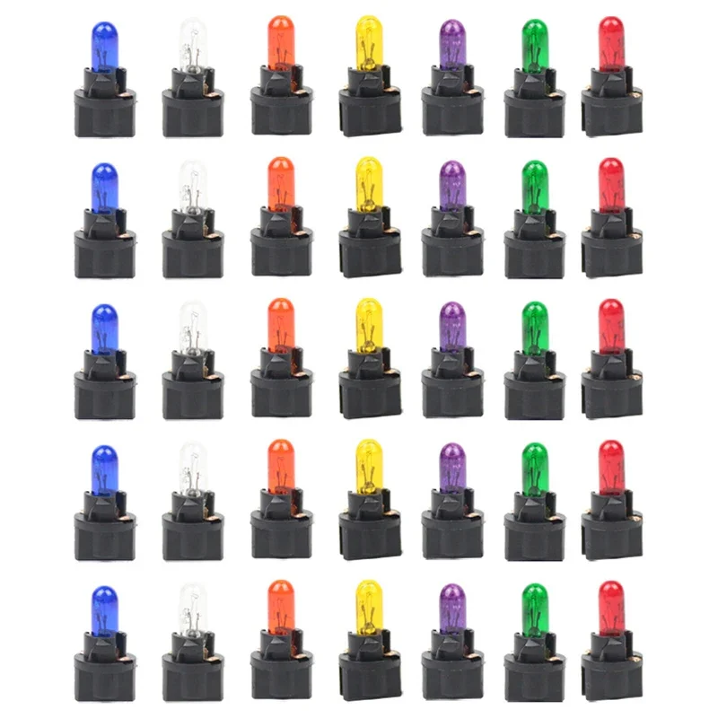 5Pcs T5 Car Dashboard Brake Light Bulbs High Quality Multifunction Cars Interior Styling Decor Lamp Auto Decoration Accessories