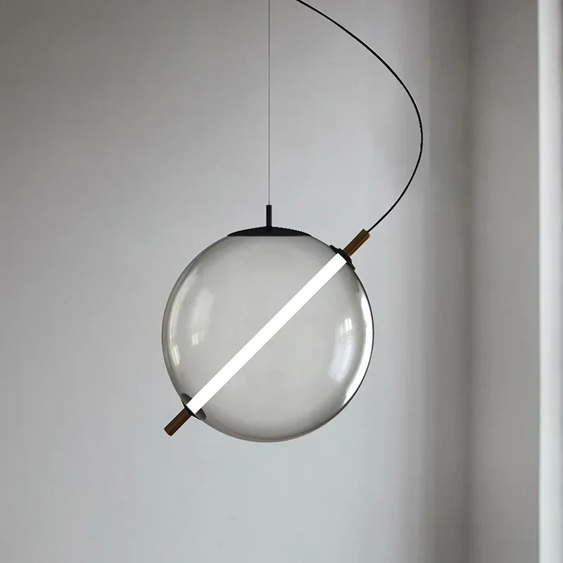 

2026 for Nordic Style Creative Pendant Lights Glass Bubble Ball Ceiling Lamp Modern Simple Chandelier for Kids Room Bedroom