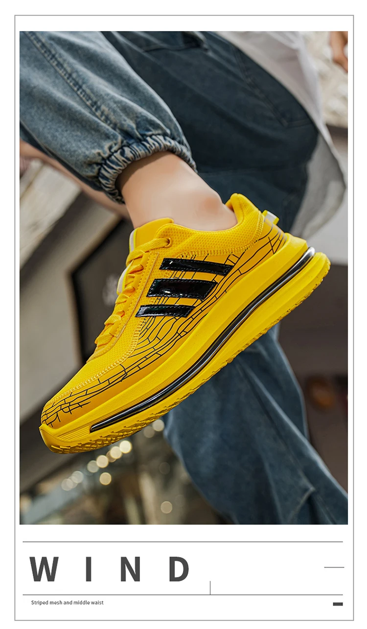 Modische Herren-Freizeitsneaker, atmungsaktives Obermaterial, leicht und strapazierfähig, ideal für Sport und den Alltag. – Detail 2