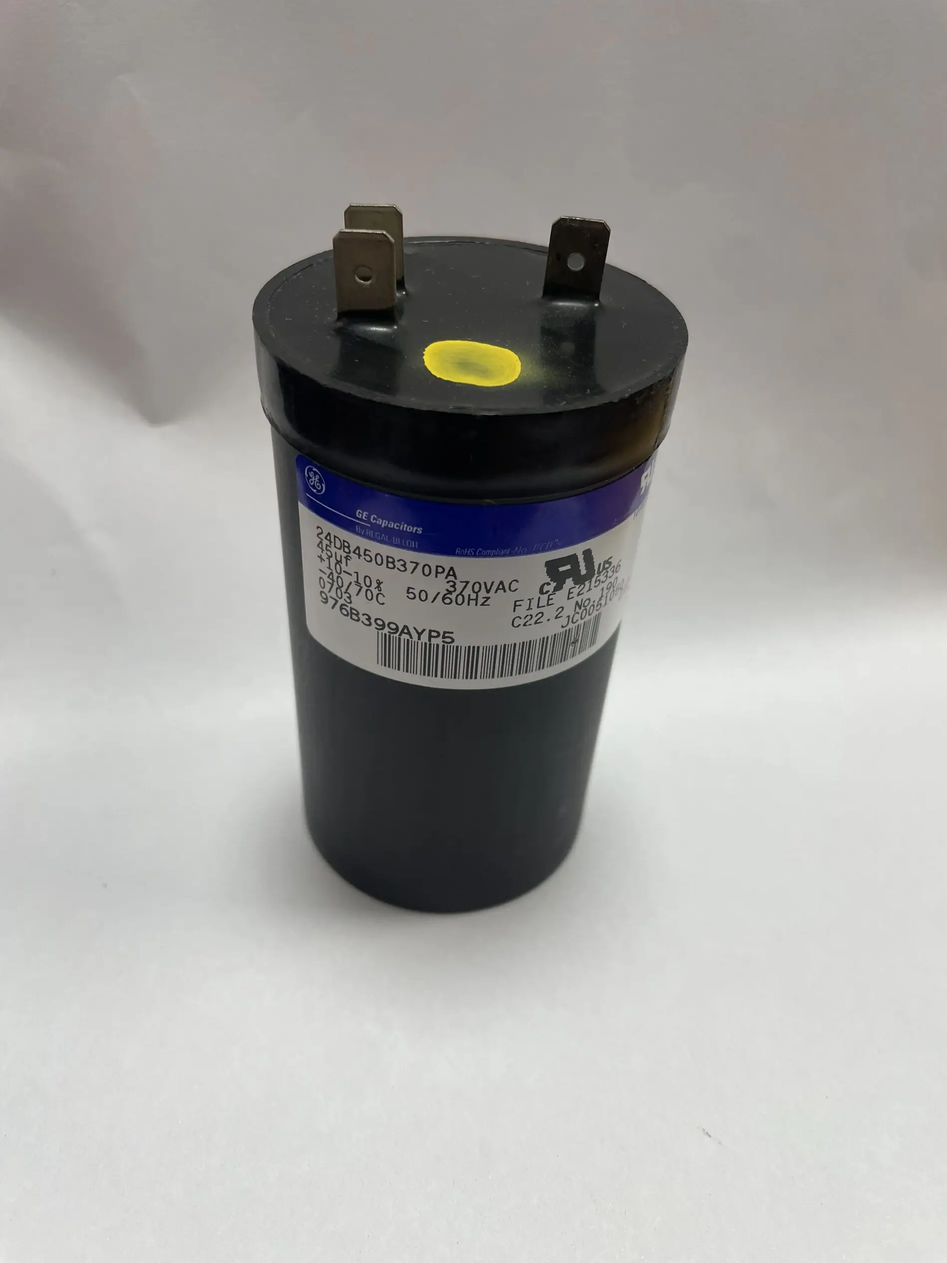 1pcs price GE 370vac 45uf 24DB450B370PA 45*80mm Start Run Film Capacitor