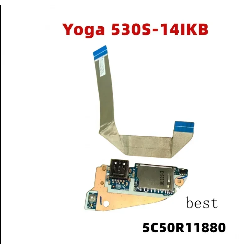 

New Original for Lenovo Yoga 530s-14ikk laptop power switch panel USB board with cable 5c50r1188 0 NS-B606 nbx0001lu10