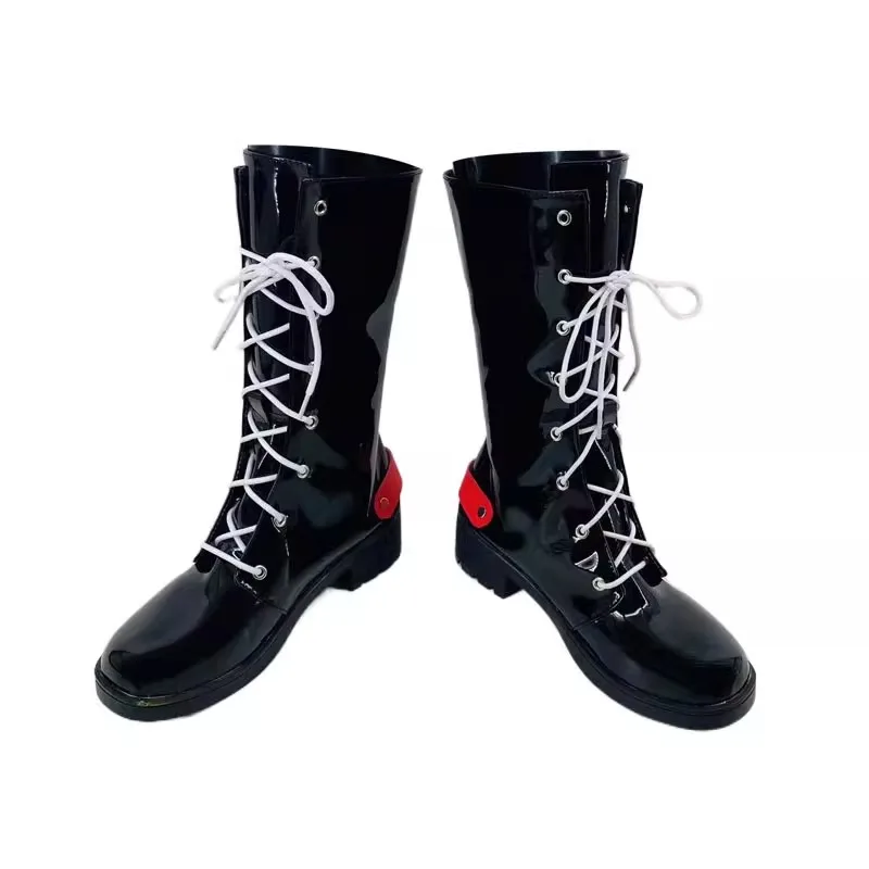 Jogos teto pu cosplay sapatos femininos moda botas quadrinhos para halloween carnaval festa natal personalizado