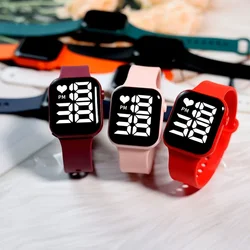 Brand Sports Electronic Watch for Women and Men Digital Watch Children Big Screen Square LED Student Wrist Watches Montre Femme