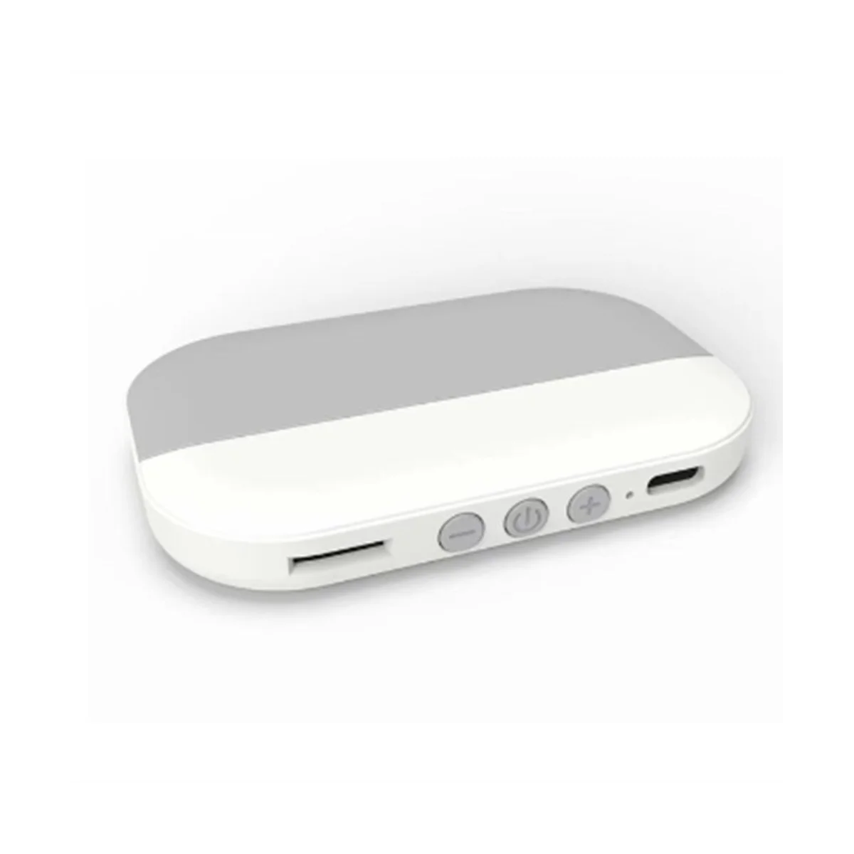Bluetooth 5,2 Lautsprecher drahtlose Knochen leitung Spieluhr Unterstützung tf Karte Mini Stereo payer unter Kissen (grau)