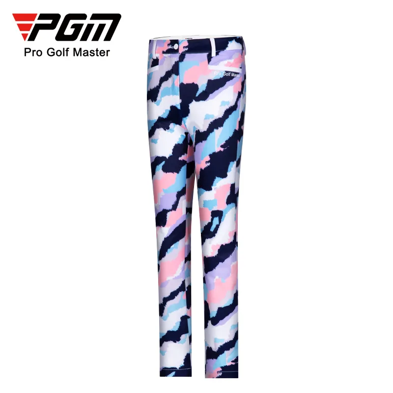 

PGM Women's Golf Pants Fashion Colorful Printing Waterproof Sports Trousers Women Golf Clothing KUZ133