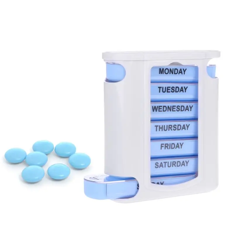 Weekly organized container for Ideal for Medication Vitamin Supplement