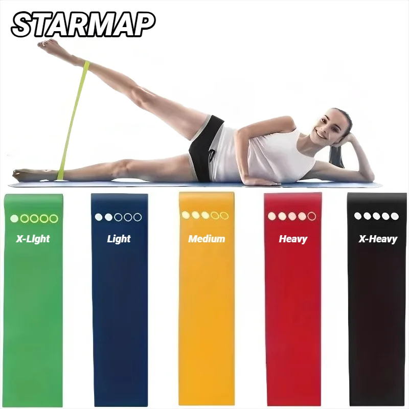 7 pezzi fasce di resistenza Tpe set fitness anello in gomma allenamento per la forza allenamento espansore yoga attrezzatura da palestra elastico portatile pilates