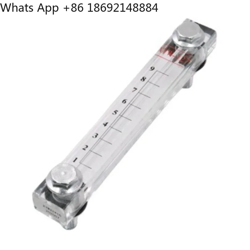 XYW150 Acrylic Oil Level Gauge - Hydraulic Tank Sight Glass with Ruler Markings (150mm Length) 1 Piece Price