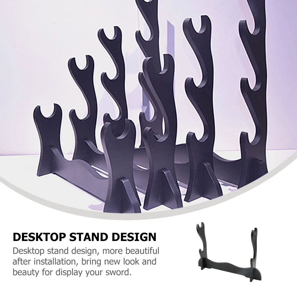 

Wood Sword Display Stand Simple Durable Desktop Holder Storage Rack for Swords Collection Home Display Organizer