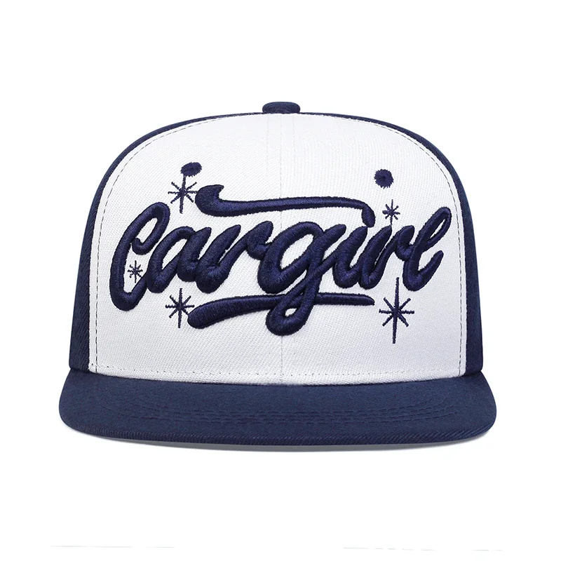 2026 Personalized New Flat brimmed Hat Graffiti Angel Embroidery Street Hip Hop Hat Outdoor Leisure Sunshade Baseball Hat Unisex