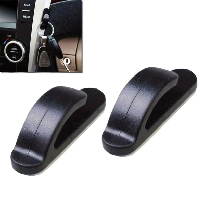 

10PCS Convenient Black Auto Car Truck Self Adhesive Hook Hanger Bag Purse Organizer Holder New