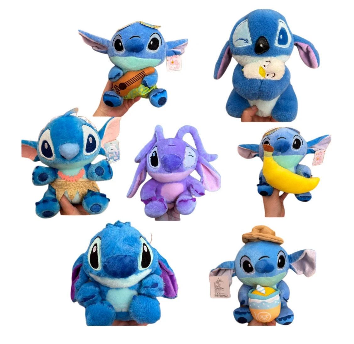 

Disney Stitch&Angel Classic Style Fruit Series 20cm Cartoon Plush Toy Children's Birthday Christmas Gift