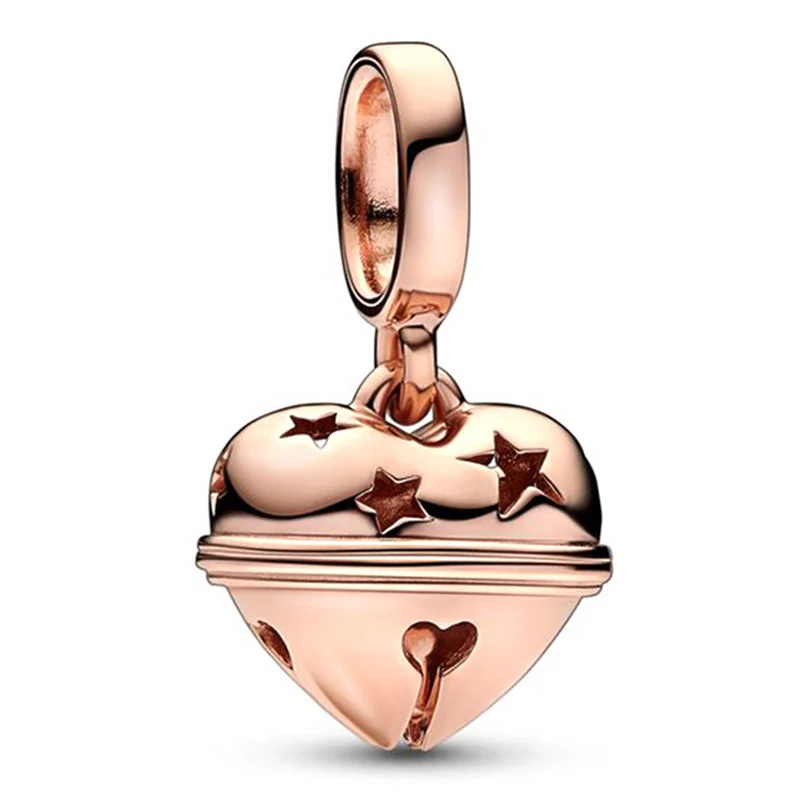 Rose Gold Plated Crane Rabbit Crown Charm Beads Pendant DIY Bracelets Necklaces For Women Men Girl Jewelry Accessorie ﻿