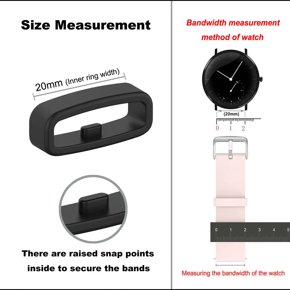 18/20/22/26mm Armband Schleifen Ring Locker Sicherheit Halter Für Garmin Fenix 7X 6S 6X 6 7 Pro 5X 5S 5 5 Plus Vivoactive 3 4 4S – Detail 5