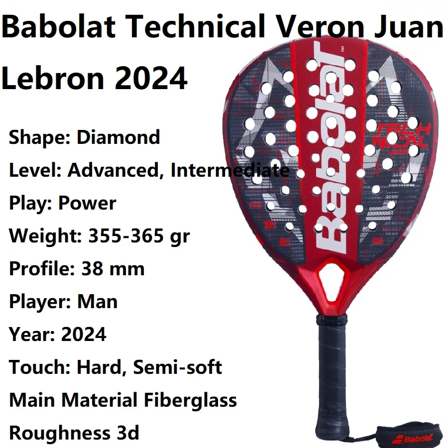 BABOLAT JUAN LEBRON TECH SERIES Babolat Tennis Rackets Paddle PADEL Technical Vertuo Viper Veron Leborn 2024 For Men Women