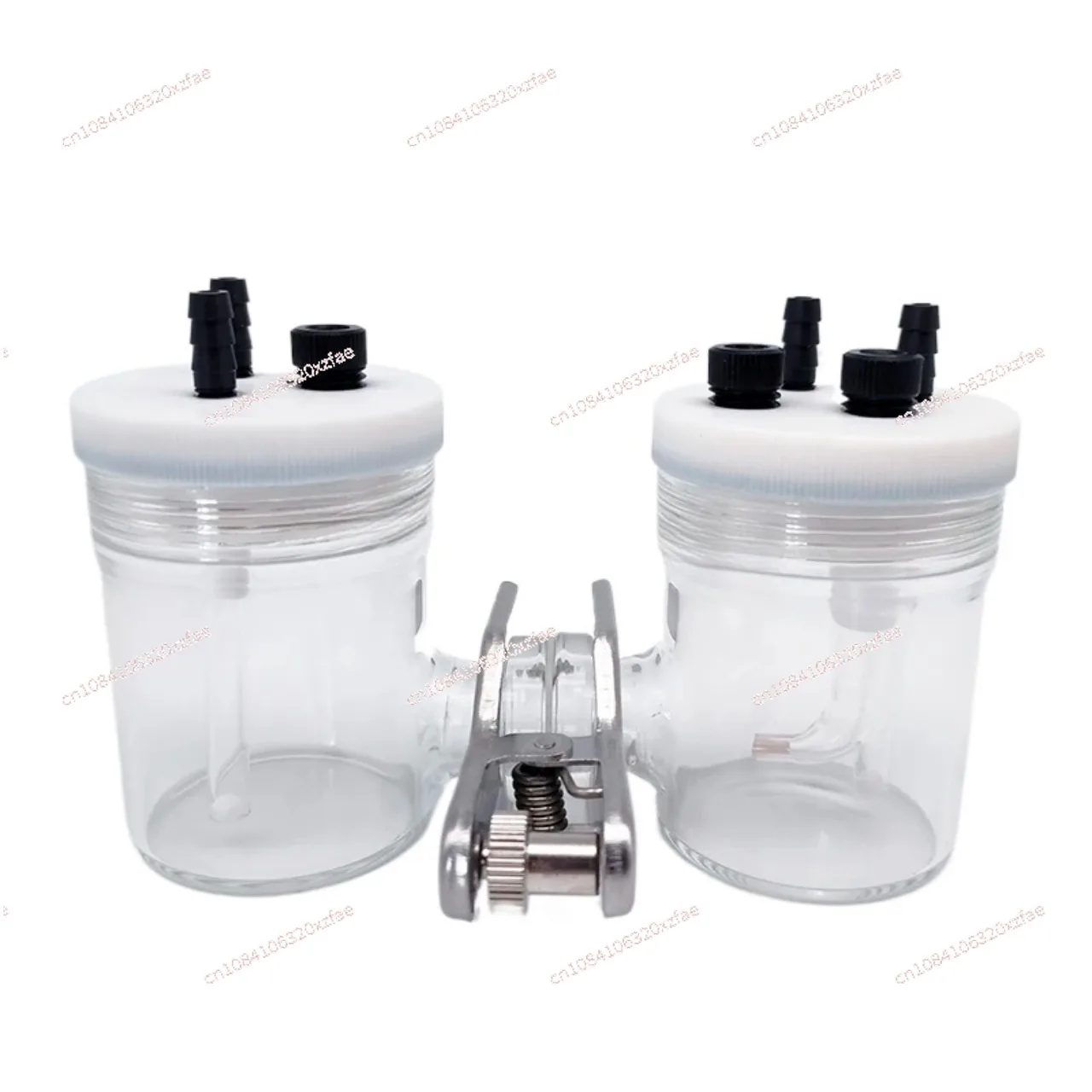 

Three Electrode Exchangeable Ion-exchange Membrane Electrochemical Cell H-type Sealed Two-compartment Electrolytic Cell 10-500ml