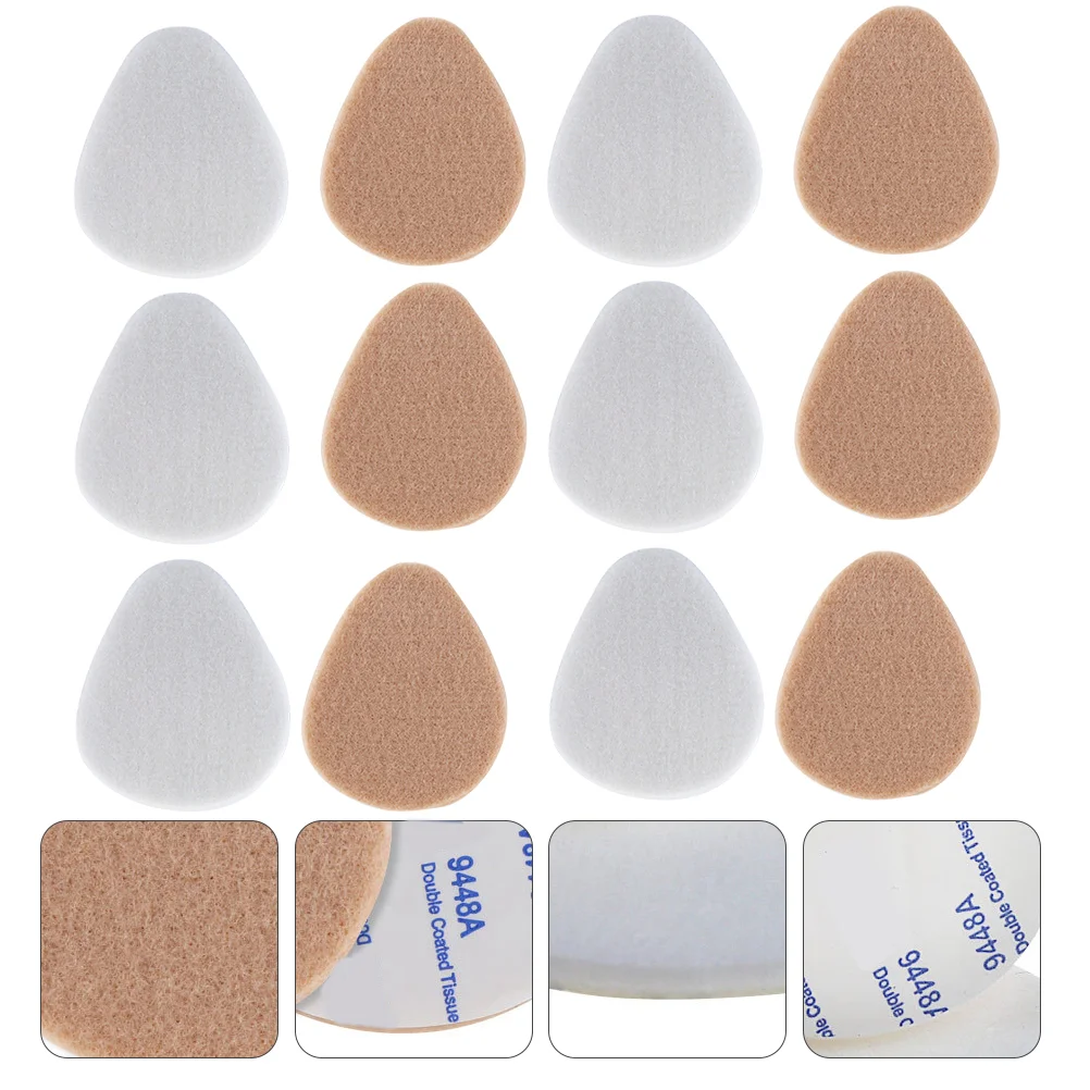 6 Pairs Shoe Inserts Foot Pad Thickened Half Size High Heel Pads Cushion Non-slip Forefoot Metatarsal Insoles Women's