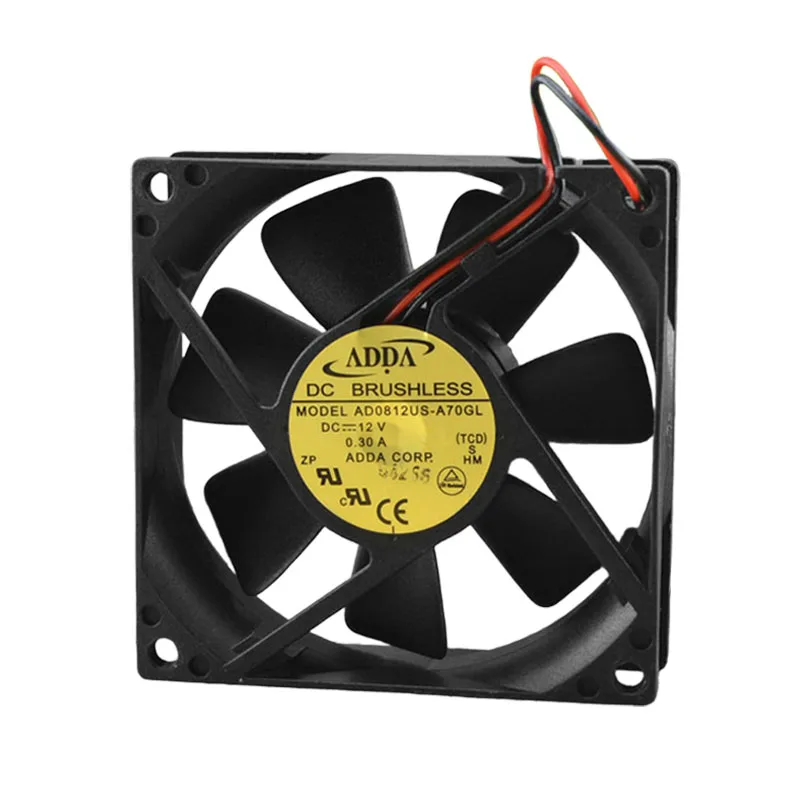 ORIGINAL AD0812US-A70GL 12V 0.30A 8025 80*80*25mm NEW COOLING FAN RADIATOR