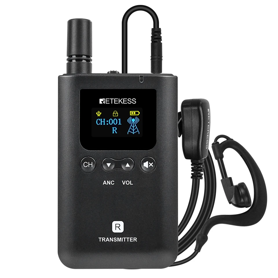 Retekess Tour Guide System TT129 Vollduplex-Kommunikationssystem, kabelloser Audio-Guide, drei Sendermikrofone für Tourismus-Meetings – Detail 30