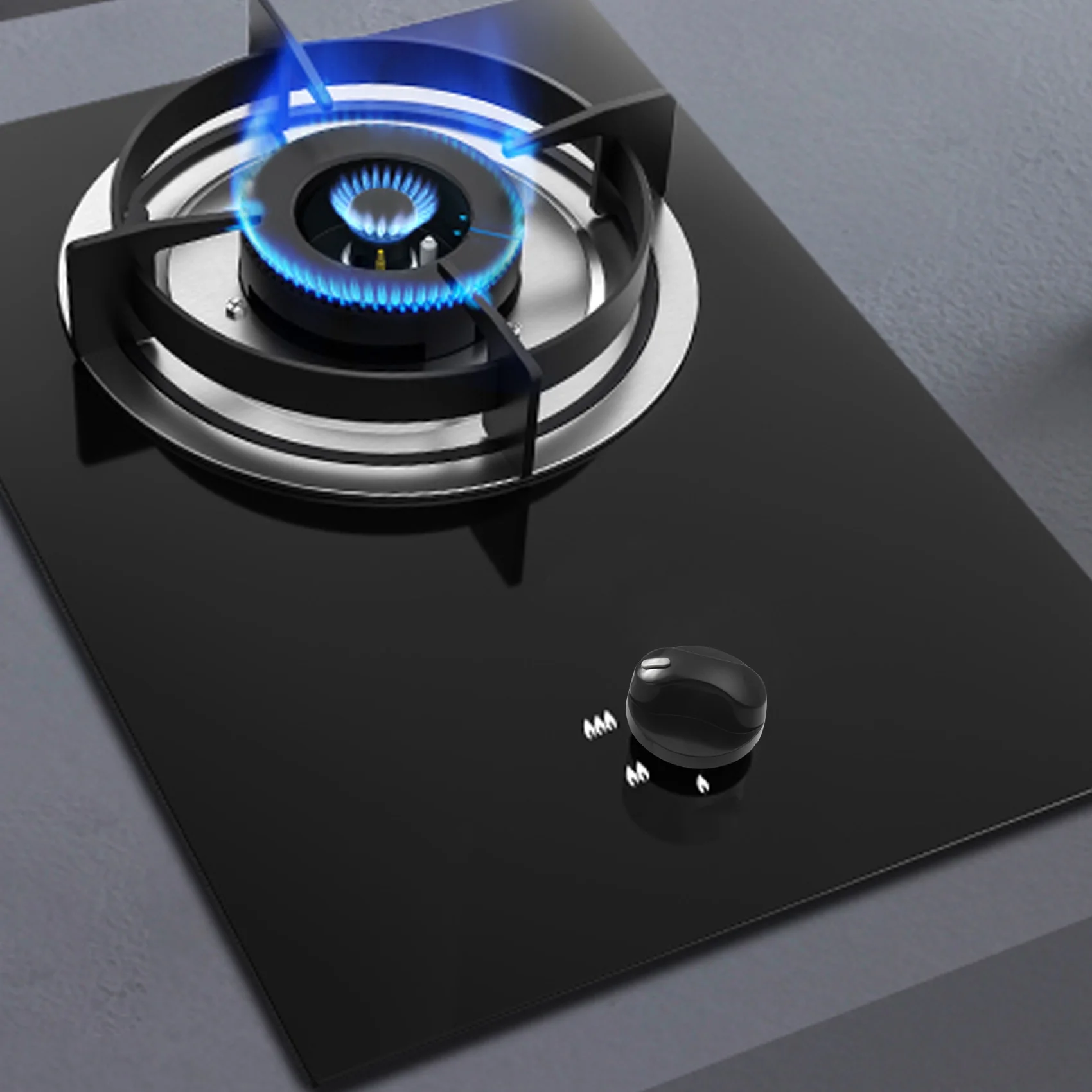 플라스틱 주방 가스 스토브 오븐 제어 로터리 노브, 블랙