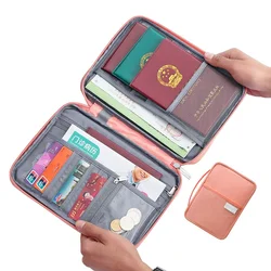 New Korean Version of Multifunctional ID Bag Oxford Waterproof Storage Card Bag Overseas Travel Documents Passport Bag Wallet