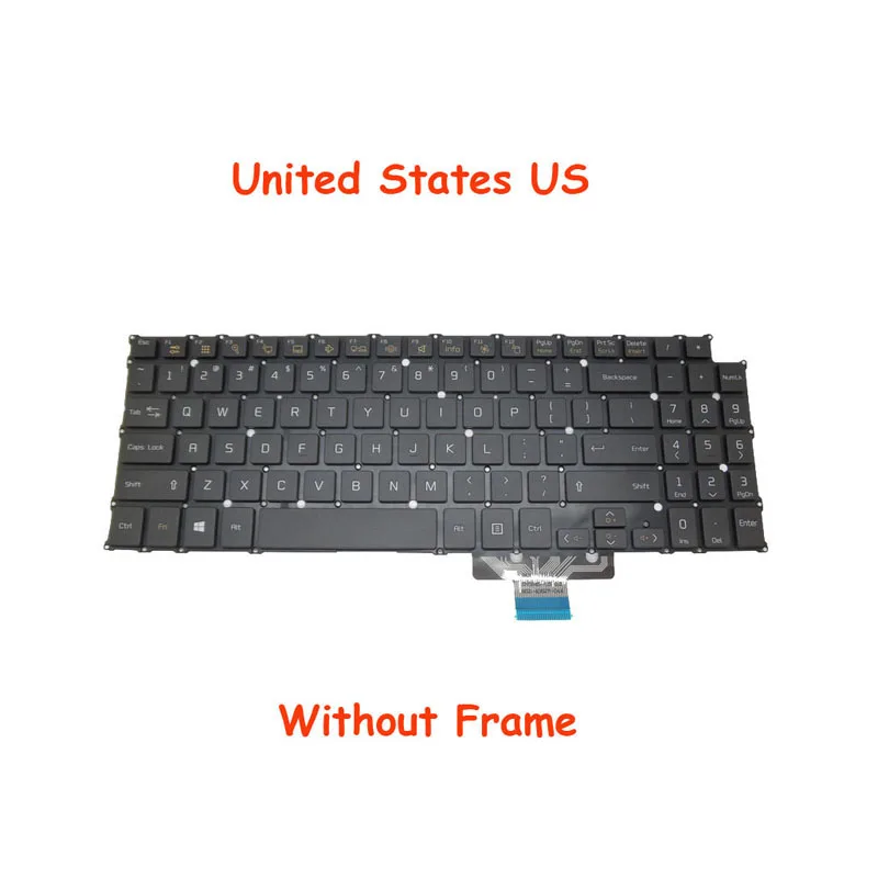 Black White US BR KR Keyboard For LG 15Z950 15Z950-G.AT70K GT30K GT54K GT5GK GT70K MF56L English Korean Brazilian No Frame New