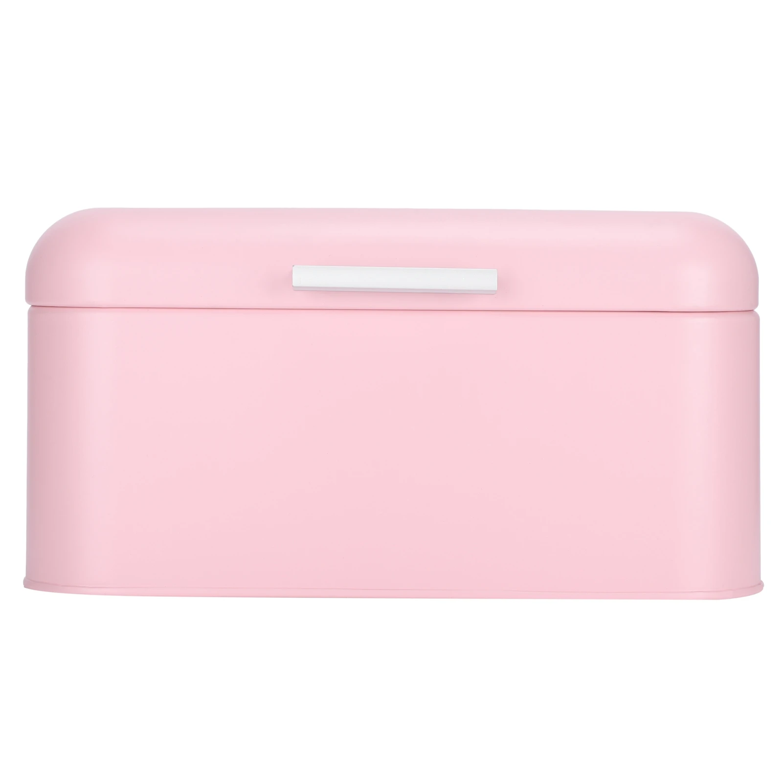 Bread Storage Box Pink Iron Bread Container Organizer Non‑Toxic Retro Household Storage Case Kitchen Accessories