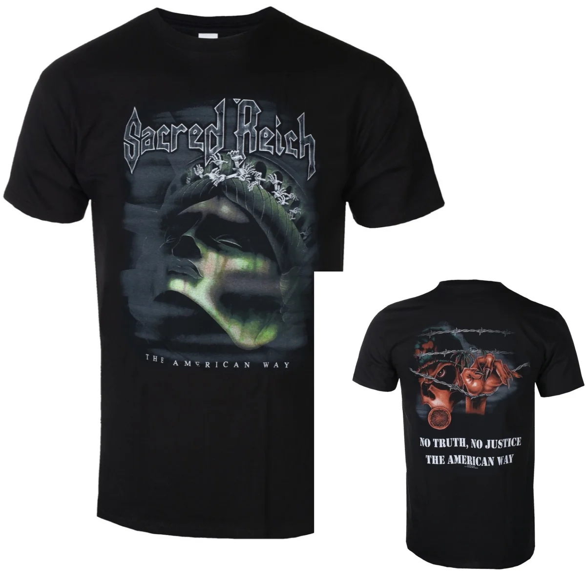 2026 Sacred Reich Graphic Cotton T-shirt Unisex Summer Short Sleeve Fashion Brand Tee Luxury Casual Vintage Tees
