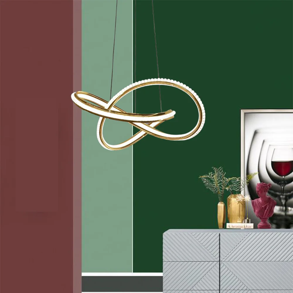 

Designer Restaurant Chandelier Creative Personality Net Red Simple Modern Bar Study Led Minimalist Pendant Light