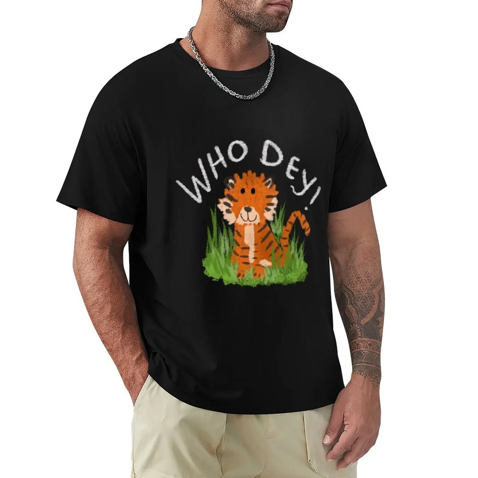 

Lil Bengals Who Dey T-shirt quick-drying boys animal print kawaii clothes mens plain t shirts