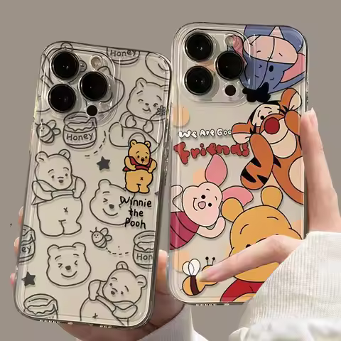 Disneys Winnie Pooh Cute Case for Infinix Note 30 40 30i Hot 40 Pro 30 Play 30i Smart 8 Tecno Spark 10 20 Camon 30 19 Neo Cover