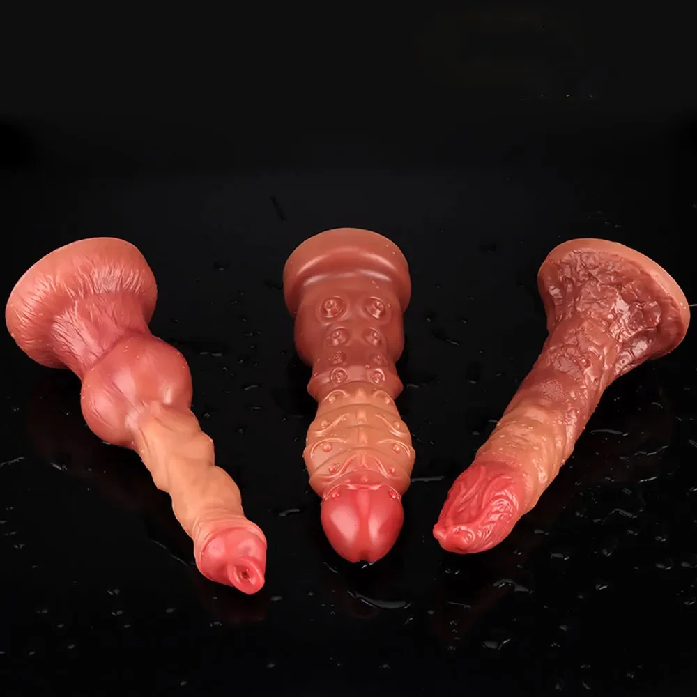 Bad Dragon Alien Dildo Soft Silicone Anal Plug with Suction Cup Big Dick Masturbator Huge Dog Dildo Sex Toy for Woman Packer Ftm