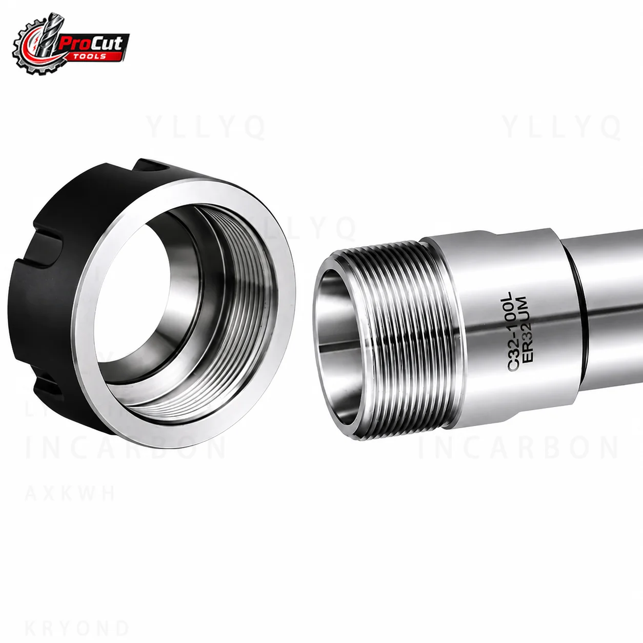 High Precision ER Extension Rod 0.003mm, C16 C20 C25 C32 C40 ER16 ER20 ER25 ER32 ER40, Fit BT Tool Holder Collet Bracket
