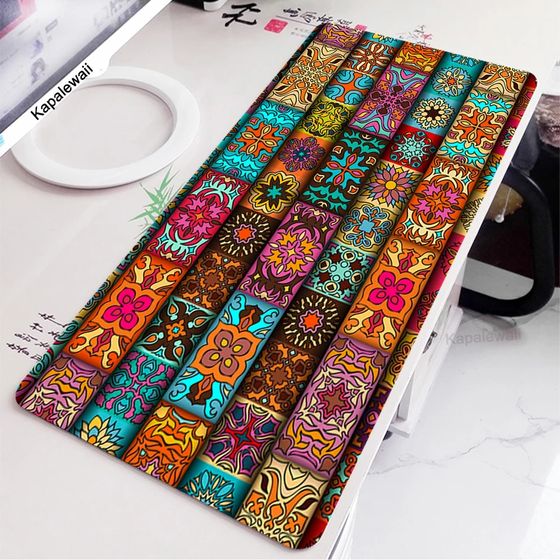 

Mandala Flower Islam Mouse Pad Gaming XXL New Home Computer Mousepad XXL Office Non-Slip Natural Rubber PC Mouse Mat Table Mat.