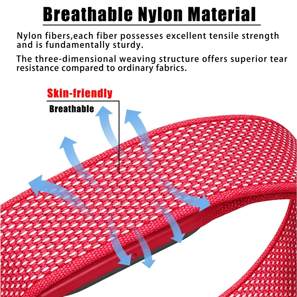 2 Pcs Combined Assembly Sports Nylon Braided Loop Strap for Google Fitbit Air Breathable Bracelet Google Fitbit Air Correa Belt