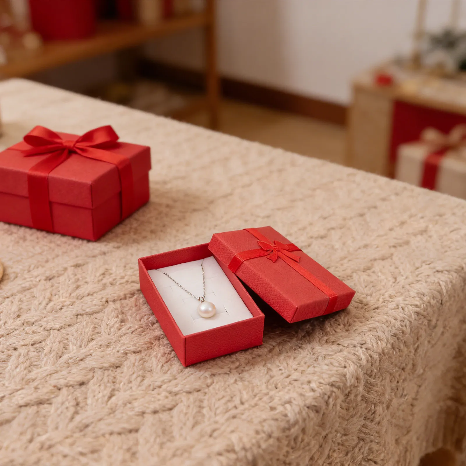 

12Pcs Jewelry Paper Box Set Bowknot Lid Stylish Compact Storage for Girls Women Travel Gifting Occasions Necklace Bracelet