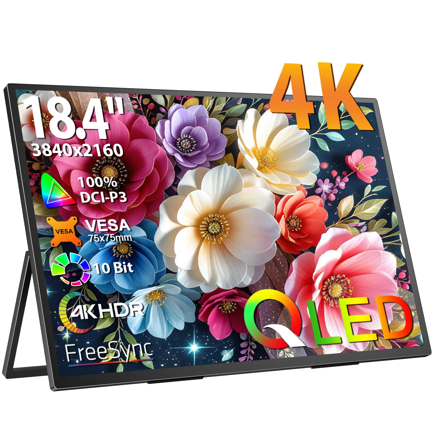 

UPERFECT 18.4 Portable Monitors 4K Gaming Display 100% sRGB HDR USB C HDMI For PS5/4 Switch Laptop PC Mac Xbox Extend Screen