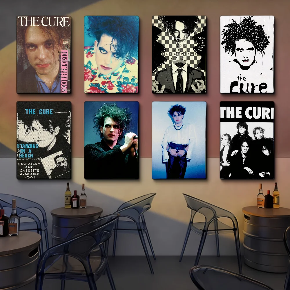 The Cure Rock Whitepaper Poster Waterproof Paper Sticker Coffee House Bar Posters Wall Stickers
