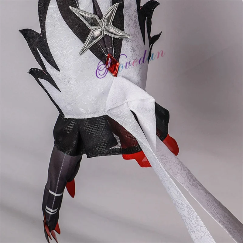 The Knave Arlecchino Cosplay Costume Cloak Wig Shoes Earrings Eleven Fatui Harbingers Cosplay Cloak Jacket Coat OA393