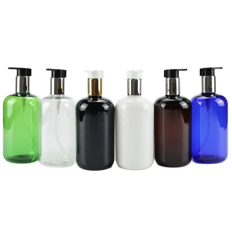 500ml x 10 PET Liquid Soap Dispenser Shampoo Shower Gel Lotion Pump Bottle Empty Cosmetic Bottle Bathroom Accessories Multicolor