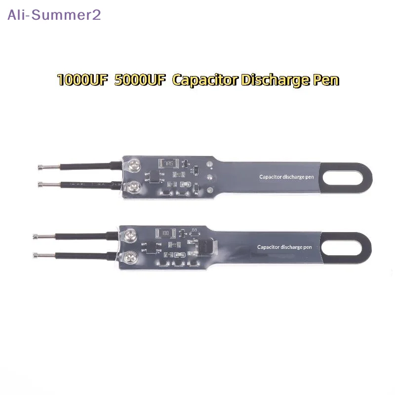 {Summer2} 1000UF 5000UF Capacitor Discharge Pen Capacitor Discharge Tools Fast Discharge Adjustable Spacing Electronic Repair