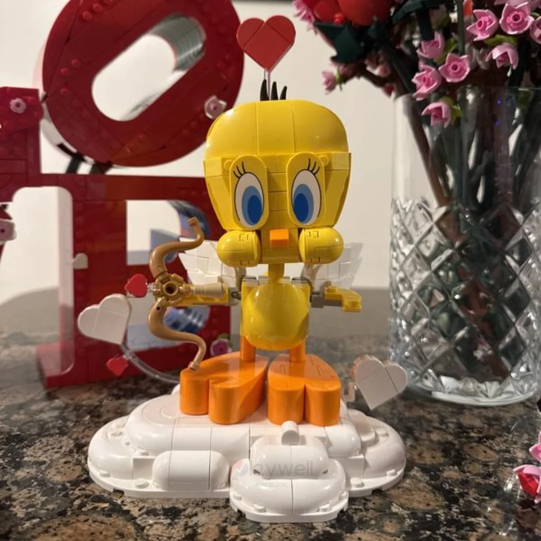 

412pcs Sweetheart Bird Building Blocks Sets Bird Bricks Particles Animal Model Suitable For Christmas Valentine's Day Gifts