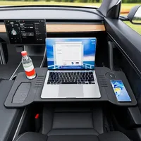 Car Tray Table Folding Steering Wheel Table Food Tray For Tesla Model 3 / Y Auto Steering Wheel Laptop Desk Drinks  For Interior