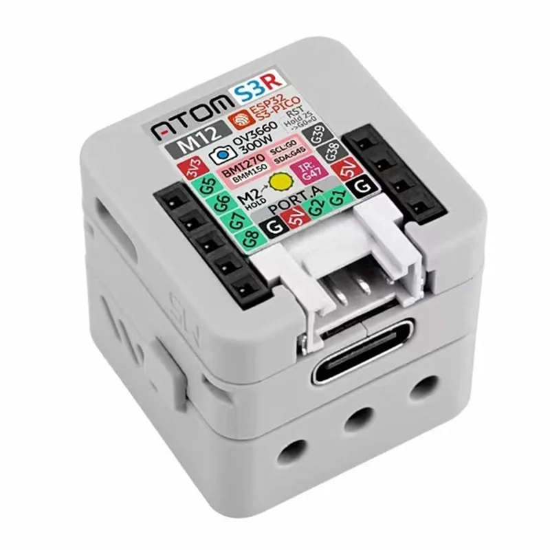 News For M5stack ATOMS3R Camera Kit M12 Version High-Resolution OV3660 Sensor M12 Wide Angle Camera Programmable Controller