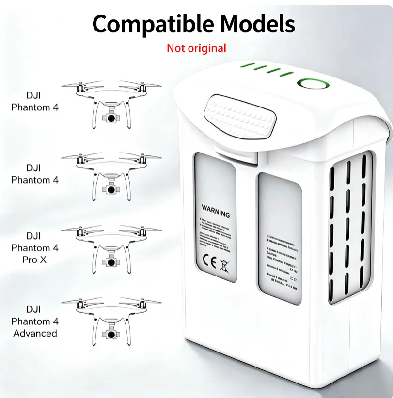 For Phantom 4 Battery Compatible Phantom 4/4 Advanced/4 Pro V2.0/4 RTK Series Drone 5870mAh 15.2V Flight Time 30 Minutes