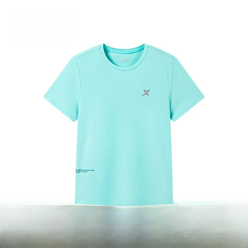 xtep-キッズ夏通気性涼感半袖ラウンドネック-tシャツスポーティニットポリエステル繊維子供服