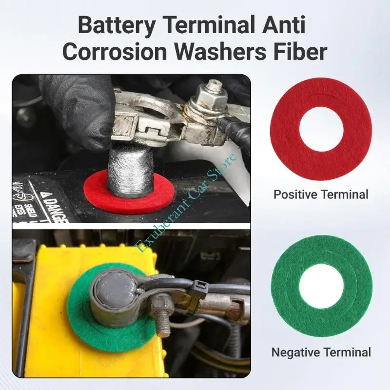 5/10 Pairs Nylon Battery Terminal Corrosion Prevention Washers Anti Rusts Gaskets for Car & Motorcycle Electrical Systems