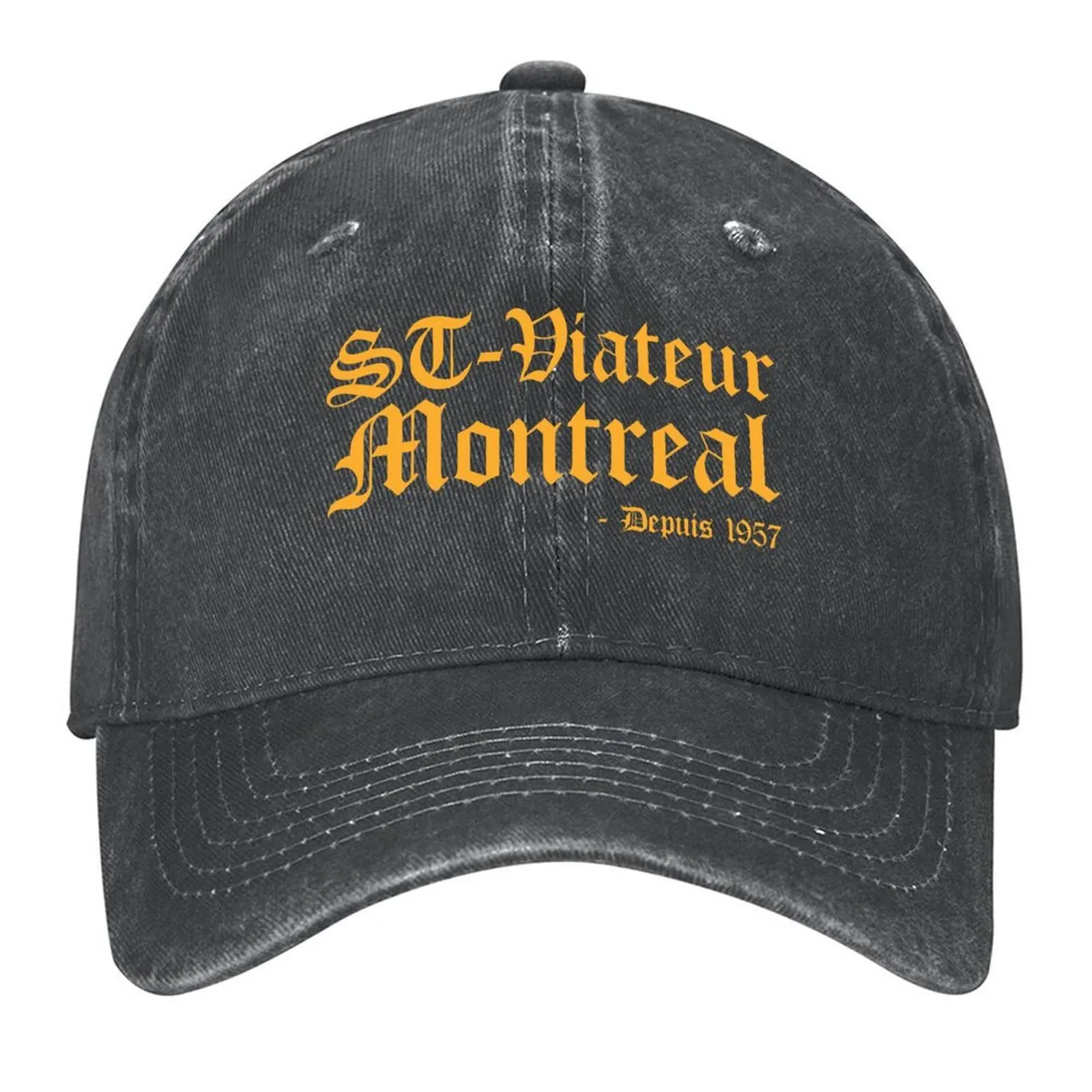 

Bagels Are booming ST Viateur Bagel Montreal - Depuis 1957 Yellow Font Baseball Cap Big Size Hat Fishing cap Men Hats Women's