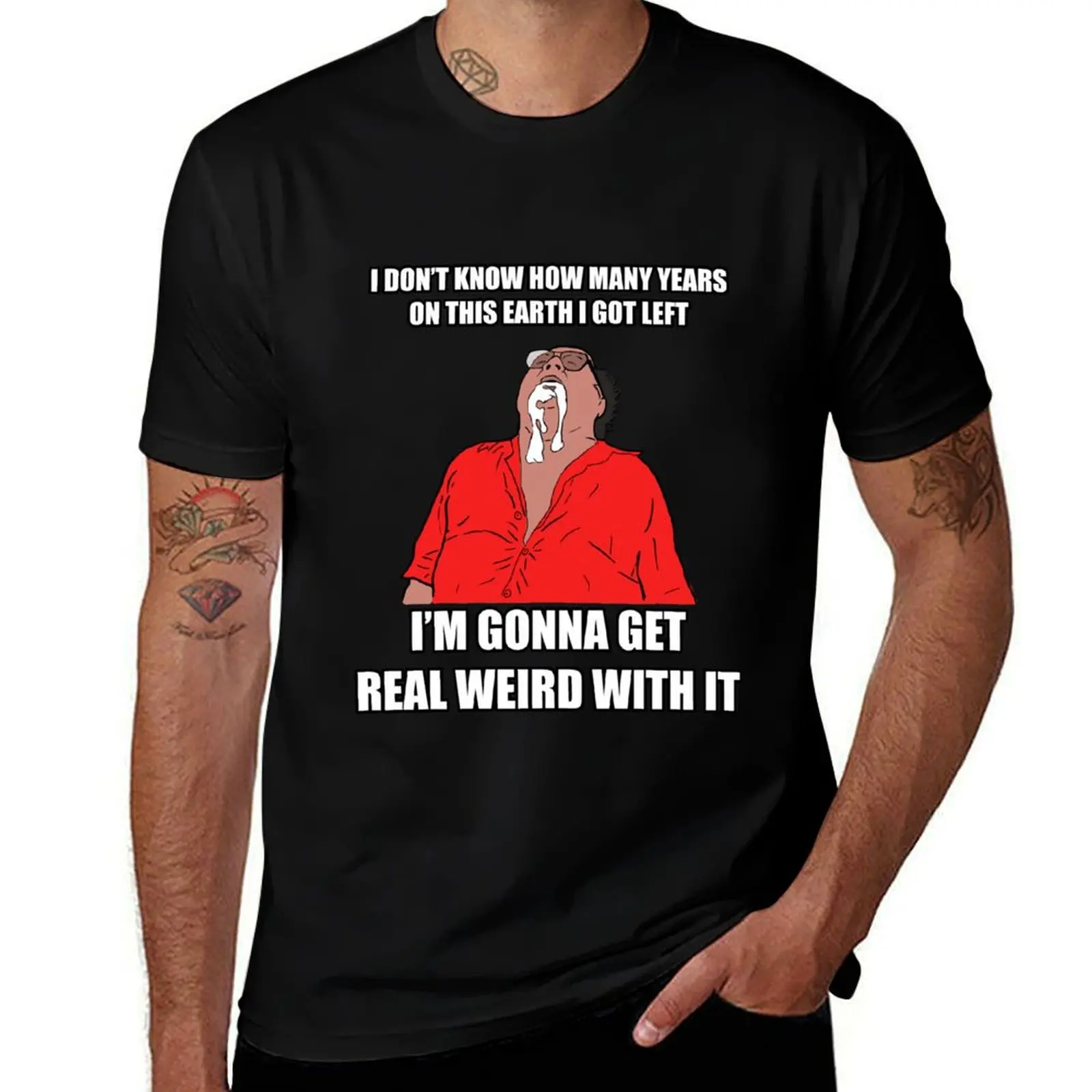

Frank Reynolds Get Weird with It T-Shirt vintage graphic tee korean fashion croswit shirt man tees sweat shirts, men